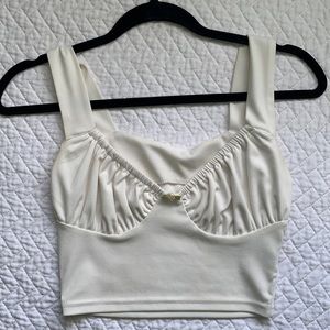 WHITE BABYDOLL CAMI